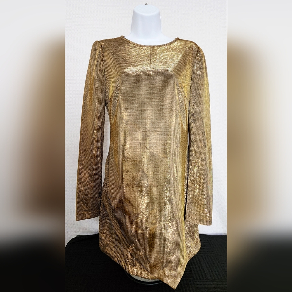 Forever 21 Gold Mini Dress